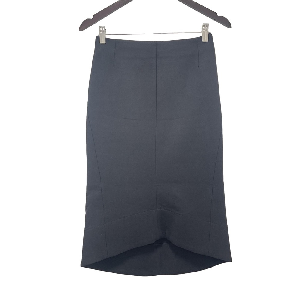 Scanlan Theodore Wool Blend Black Pencil Skirt Size AU 8, US 4